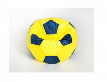 Кресло-мешок Мяч малый желто-синее в Красноуральске - krasnouralsk.mebel-74.com | фото