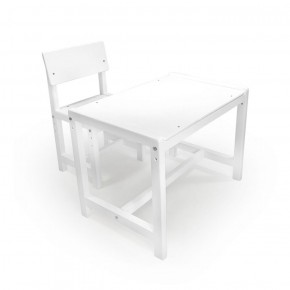 Детский растущий комплект стол и стул Я САМ "Лофт" (Белый, Белый) в Красноуральске - krasnouralsk.mebel-74.com | фото