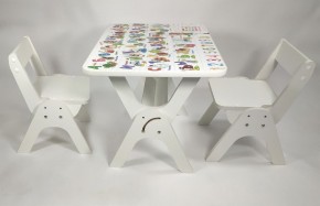 Детский растущий стол-парта и два стула Я САМ "Умка-Дуо" (Алфавит) в Красноуральске - krasnouralsk.mebel-74.com | фото