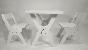 Детский растущий стол-парта и два стула Я САМ "Умка-Дуо" (Белый) в Красноуральске - krasnouralsk.mebel-74.com | фото