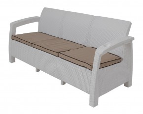 Диван Yalta Premium Sofa 3 Set (Ялта) белый (+подушки под спину) в Красноуральске - krasnouralsk.mebel-74.com | фото