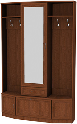 Шкаф для прихожей с зеркалом арт.600 в Красноуральске - krasnouralsk.mebel-74.com | фото