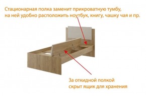 Дуглас (подростковая) М14 Кровать в Красноуральске - krasnouralsk.mebel-74.com | фото