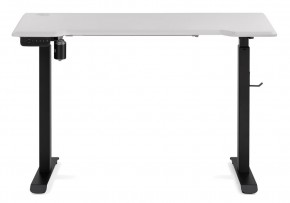 Компьютерный стол Маркос с механизмом подъема 120х75х75 белая шагрень / черный в Красноуральске - krasnouralsk.mebel-74.com | фото