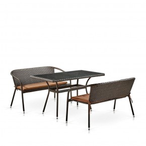Комплект мебели из иск. ротанга T286A/S139A-W53 Brown в Красноуральске - krasnouralsk.mebel-74.com | фото