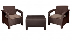 Комплект уличной мебели Yalta Premium Terrace Set (Ялта) шоколадый (+подушки под спину) в Красноуральске - krasnouralsk.mebel-74.com | фото