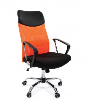Кресло для руководителя CHAIRMAN 610 N (15-21 черный/сетка оранжевый) в Красноуральске - krasnouralsk.mebel-74.com | фото
