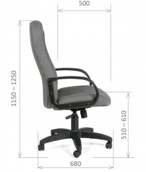 Кресло для руководителя  CHAIRMAN 685 СТ (ткань стандарт 10-356 черная) в Красноуральске - krasnouralsk.mebel-74.com | фото
