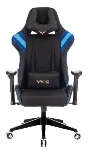 Кресло игровое Бюрократ VIKING 4 AERO BLUE черный/синий в Красноуральске - krasnouralsk.mebel-74.com | фото