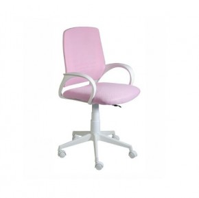 Кресло Ирис White сетка/ткань розовая в Красноуральске - krasnouralsk.mebel-74.com | фото