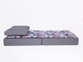 Кресло-кровать бескаркасное Харви (коричневый-квадро беж) в Красноуральске - krasnouralsk.mebel-74.com | фото