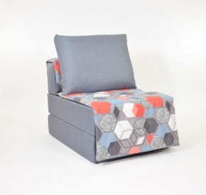 Кресло-кровать бескаркасное Харви (серый-геометрия слейт) в Красноуральске - krasnouralsk.mebel-74.com | фото