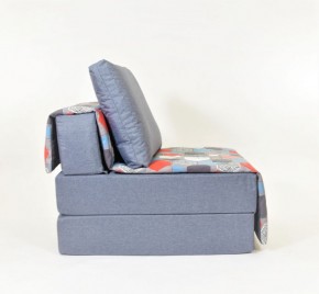 Кресло-кровать бескаркасное Харви (серый-геометрия слейт) в Красноуральске - krasnouralsk.mebel-74.com | фото