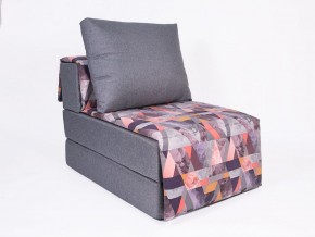 Кресло-кровать бескаркасное Харви (серый-сноу манго) в Красноуральске - krasnouralsk.mebel-74.com | фото