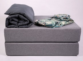 Кресло-кровать-пуф бескаркасное Прайм (мехико серый-графит) в Красноуральске - krasnouralsk.mebel-74.com | фото