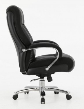 Кресло офисное BRABIX PREMIUM "Bomer HD-007" (рециклированная кожа, хром, черное) 531939 в Красноуральске - krasnouralsk.mebel-74.com | фото