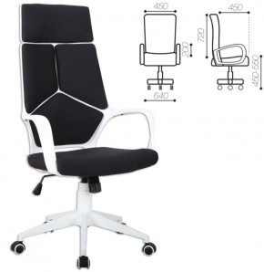 Кресло офисное BRABIX PREMIUM "Prime EX-515" (пластик белый, ткань, черное) 531812 в Красноуральске - krasnouralsk.mebel-74.com | фото