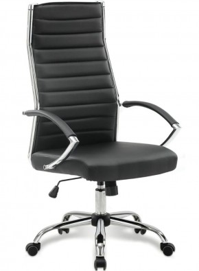 Кресло офисное BRABIX "Style EX-528", экокожа, хром, черное, 531947 в Красноуральске - krasnouralsk.mebel-74.com | фото