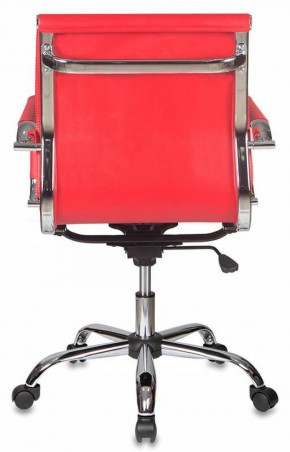 Кресло руководителя Бюрократ CH-993-LOW/RED красный в Красноуральске - krasnouralsk.mebel-74.com | фото