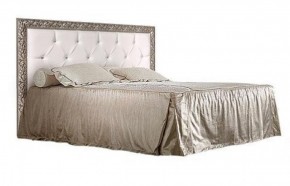 Кровать 2-х спальная(1,6 м)Тиффани Premium черная/серебро с мягким элементом со стразами с подъемным механизмом (ТФКР-2[3][7](П) в Красноуральске - krasnouralsk.mebel-74.com | фото