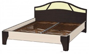 ВЕРОНА Кровать 1600 с основанием (Венге/Анкор светлый) в Красноуральске - krasnouralsk.mebel-74.com | фото