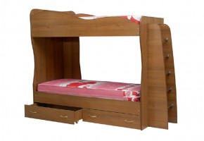 Кровать детская 2-х ярусная Юниор-1 (800*2000) ЛДСП в Красноуральске - krasnouralsk.mebel-74.com | фото