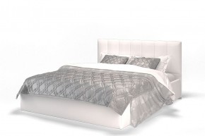 Кровать Элен 1600 + основание с ПМ (Vega white) белый в Красноуральске - krasnouralsk.mebel-74.com | фото