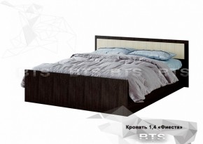 Кровать Фиеста 1400 LIGHT + Проложки LIGHT 1400 ДСП (Венге/Лоредо) в Красноуральске - krasnouralsk.mebel-74.com | фото