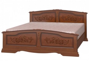 ЕЛЕНА Кровать из массива 800 (Орех) в Красноуральске - krasnouralsk.mebel-74.com | фото