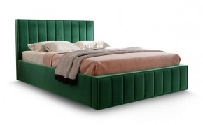 Кровать "Вена" 1400 СТАНДАРТ Вариант 1 Мора зеленый + бельевой ящик с кроватным основанием и подъемным механизмом в Красноуральске - krasnouralsk.mebel-74.com | фото