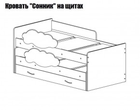 Кровать выкатная Соник (800*1900) в Красноуральске - krasnouralsk.mebel-74.com | фото
