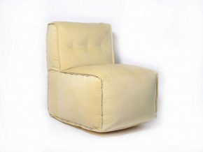 Прямое модульное бескаркасное кресло Комфорт (Желтый велюр) в Красноуральске - krasnouralsk.mebel-74.com | фото