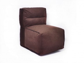 Прямое модульное бескаркасное кресло Комфорт (Шоколад велюр) в Красноуральске - krasnouralsk.mebel-74.com | фото