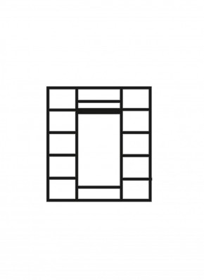 Шкаф 4-х дверный (2 зеркала) для платья и белья Венеция дуб седан (ВНШ1/4) в Красноуральске - krasnouralsk.mebel-74.com | фото