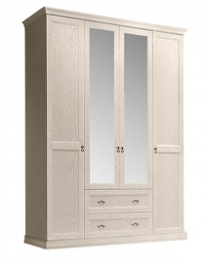 Шкаф 4-х дверный (с зеркалами) для платья и белья с выдвижными ящиками Венеция дуб седан (ВНШ1/41) в Красноуральске - krasnouralsk.mebel-74.com | фото