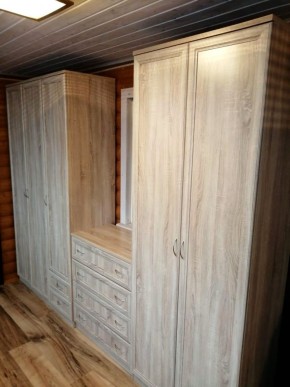Шкаф для белья со штангой, полками и ящиками арт. 113 в Красноуральске - krasnouralsk.mebel-74.com | фото