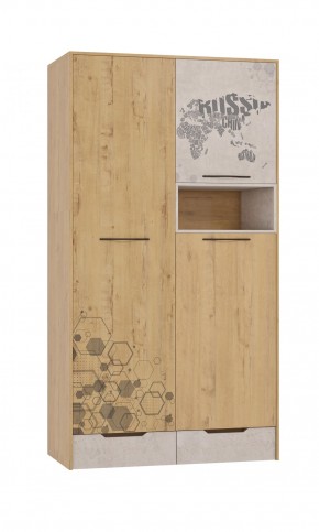 Шкаф для одежды 3 двери и 2 ящика Шк134.0 ДС Стэнфорд в Красноуральске - krasnouralsk.mebel-74.com | фото