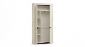 Шкаф для одежды 33.18 "Лючия" (бетон пайн белый / венге / белый) в Красноуральске - krasnouralsk.mebel-74.com | фото