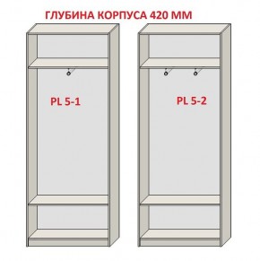 Шкаф распашной серия «ЗЕВС» (PL3/С1/PL2) в Красноуральске - krasnouralsk.mebel-74.com | фото