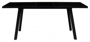 Стол ФИН 120 Черный, стекло/ Черный каркас М-City в Красноуральске - krasnouralsk.mebel-74.com | фото