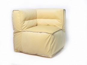 Угловое модульное бескаркасное кресло Комфорт (Желтый велюр) в Красноуральске - krasnouralsk.mebel-74.com | фото