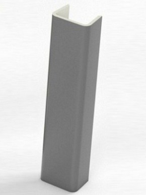 Торцевая заглушка  для цоколя h100 мм (Алюминий, Белый, Черный, Сонома) в Красноуральске - krasnouralsk.mebel-74.com | фото