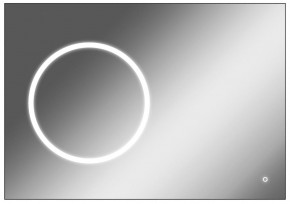 Зеркало Eclipse 100 black с подсветкой Sansa (SE1032Z) в Красноуральске - krasnouralsk.mebel-74.com | фото