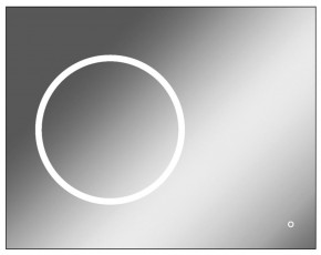 Зеркало Eclipse 90 black с подсветкой Sansa (SE1031Z) в Красноуральске - krasnouralsk.mebel-74.com | фото